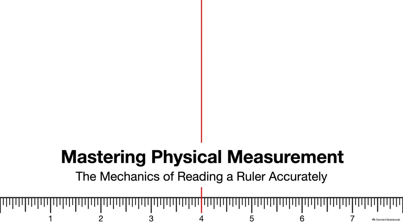 Mastering Physical Measurement - the mechanics of reading a ruler accurately